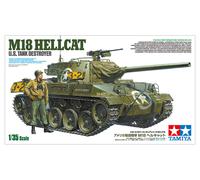 Tamiya Army 35376 1:35 US M18 Hellcat Tanque de Caza réplica Fiel construcción de plástico, Manualidades, Kit de Modelo, Montaje, sin Pintar, Multicolor