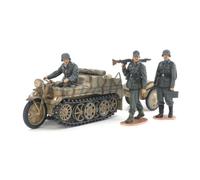 Tamiya 35377-000 Militär 35377 1:35 Dt. Sd.Kfz.2 Kettenkrad (Mit.Prod.) - Reproducción fiel, modelismo, kit de plástico, manualidades, aficiones, maquetas, montaje, sin barnizar