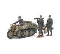 TAMIYA 35377-000 Militär 35377 1:35 Dt. Sd.Kfz.2 Kettenkrad (Mit.Prod.) - Reproducción fiel, modelismo, kit de plástico, manualidades, aficiones, maquetas, montaje, sin barnizar