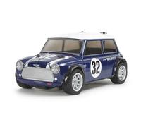 Tamiya 47515 Mini Cooper Racing BluPB MB-01 - Coche teledirigido, vehículo, modelismo, Montaje, afición, Kit de Montaje RC, prepintado