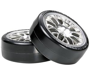 Tamiya 54021 - Repuesto Radio Control LLantas Multiradio + 2 Offset Neumáticos Driftech