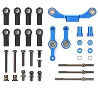 TAMIYA 54965 TT-02S - Juego de dirección (Aluminio, Barras de Acoplamiento largas, Accesorios para Coche teledirigido, Pieza de Repuesto, maquetas RC)