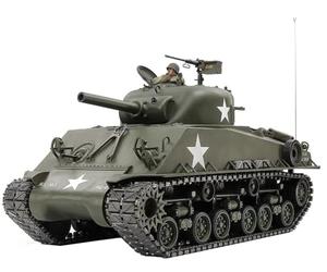 Tamiya 56048 1:16 RC US M4 Sherman 105 mm How. MSS - Tanque RC, Kit de Tanque, Modelismo RC, Vehículo Blindado de Combate, Control Remoto