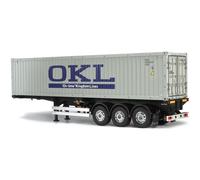 Tamiya 56377 1:14 RC 40ft Container 3A Trailer OKL - Kit de Montaje, camión RC, teledirigido, Juguete de construcción, modelismo, Manualidades