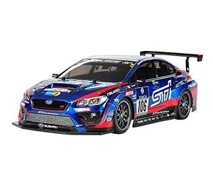 Tamiya 58645 TT-02 Subaru WRX STI 1:10 RC Model Electric Racing Car 4WD Kit Fahrzeug 58645-1 24H Nürburgring, vehículo a Control Remoto, construcción, Pasatiempos, Montaje, Azul, Mittel
