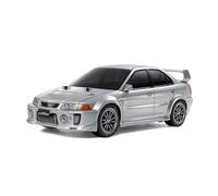 Tamiya 58713 1:10 RC Mitsubishi Lancer EVO V TT-02 - Coche teledirigido, vehículo RC, modelismo, Kit para Montar, Hobby, Bricolaje, Modelo RC, Kit RC