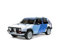 Tamiya 58714 1:10 RC VW Golf II GTI 16V Rally MF-01X - Coche teledirigido, vehículo, modelismo, Montaje, afición, Kit de Montaje RC, sin barnizar
