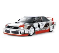 Tamiya 58744 1:10 RC Audi 90 Quattro Racing TT-02 - Coche teledirigido, vehículo, modelismo, Montaje, Hobby, Kit RC