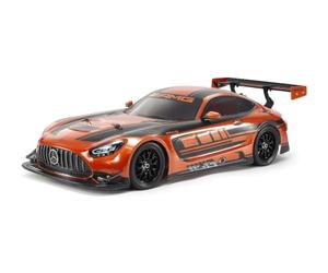 Tamiya 58750 1:10 RC Mercedes-AMG GT3 EVO TT-02 - Coche teledirigido, vehículo, modelismo, Montaje, Hobby, Kit RC, sin Pintar