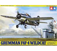 Tamiya 61034 1:48 US Grumman F4F-4 Wildcat - réplica Fiel, Kit de plástico, Manualidades, modelismo, ensamblar, sin Pintar, Multicolor