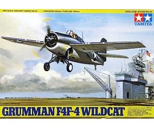Tamiya 61034 1:48 US Grumman F4F-4 Wildcat - réplica Fiel, Kit de plástico, Manualidades, modelismo, ensamblar, sin Pintar, Multicolor