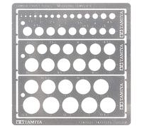 Tamiya 74150 Circle Stencil PE (3) 1-12.5 mm, Craft Tools, Mod (Importación USA)