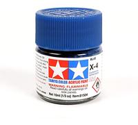 Tamiya 81504 - Pintura Acrílica Mini, Brillo Azul Frasco de 10 ml, X-4