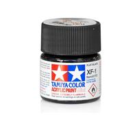 Tamiya 81701 - Pintura Acrílica Mini, Mate Negro Frasco de 10 ml, XF-1