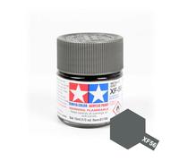 Tamiya 81756 - Pintura Acrílica Mini, Mate Gris Metalizado Fraso de 10ml, XF-56