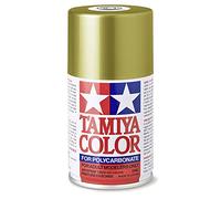 TAMIYA 86013 PS-13 Gold Policarbonato 100 ml - Aerosol para modelismo de plástico, maquetas y accesorios de manualidades, pinturas en aerosol para modelismo