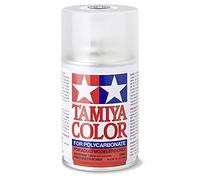 TAMIYA 86055 PS-55 - Barniz transparente mate de policarbonato, 100 ml, en spray para modelismo de plástico, modelismo y accesorios de manualidades, pinturas en aerosol para modelismo