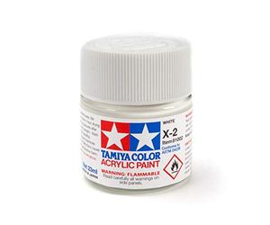 Tamiya America, Inc acrílico X2 brillante, blanco, TAM81002 0.77 onzas líquidas (paquete de 1)