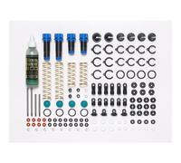 TAMIYA TT-02B/DF-03-Kit de silenciador de Aceite (2+2), Repuesto para maquetas, Accesorios para vehículos RC/Coche teledirigido, Multicolor, S (54993)