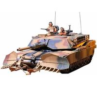Tamiya-M1A1 Abrams Tank with Mine Plow Juguete, 1.38 x 7.87 x 2.17 Inches (T2M 35158)