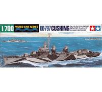 Tamiya - Maqueta de Barco (1/700) - Destructor clase Fletcher DD-797 Cushing USA - Escala 1/700 - Niños Adolescentes Jóvenes