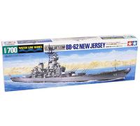 Tamiya Maqueta de barco Acorazado US New Jersey 1:700 – Kit de plástico multicolor (31614)