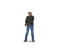 Tamiya- Menschen 1:12 Figura Street Rider-réplica Fiel, modelismo, Hobby, Pegado, Kit de plástico, Montaje, sin Pintar, Color (Grey Marl) (14137)
