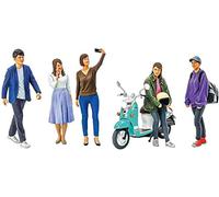 Tamiya- People Personas 1:24 Scale Figure Set Campus Friends II-Model, Plastic, Assembly Kit, Detailed Reproduction, Unpainted, Multicolor, Talla única (24356)