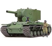 TAMIYA Rus 35375 1:35 Rus. Sw. Pz. KV-2 Gigant 152 mm - Reproducción fiel al modelo de construcción de maquetas, kit de construcción de plástico, manualidades, aficiones, pegar, maqueta, montaje, sin