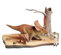 Tamiya Set Diorama Chasmosaurus 1:35, modelo detallado de ensamblaje