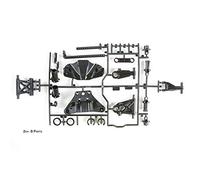 Tamiya Tamiya-51528 51528 Pieza de Repuesto TT-02 B-Parts Brazo de suspensión, Color Blanco, zzzz-s (51528-000)