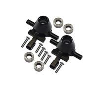 Tamiya TT-02 Upgrade Parts Aluminium Front Knuckle Arm with Bearing - 1Pr Set Black