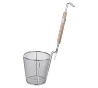 Tamiz， Cesta for blanquear fideos con asa, colador de araña malla, espumadera for alimentos, pasta, bola masa, cestas 12CM S o: colores surtidos(34X12X12cm)