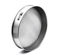 Tamiz de acero inoxidable 304 for pruebas de laboratorio - 40 cm de diámetro, malla 12-200, malla de filtro de precisión-1 pieza(30 mesh)