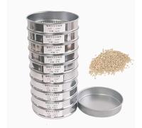 Tamiz de clasificación de granos de café, pantalla de acero inoxidable de 8 pulgadas con 10 capas de malla para uso doméstico y cafetería