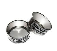 Tamiz de ensayo de laboratorio estándar de malla filtrante SUS 304 con marco cromado, 10 cm de diámetro, for muestreo e inspección.(50mesh(0.355mm))