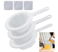Tamiz de Filtro de Alimentos,3 Piezas 100/200/400 Mallas Tamiz de Filtro de Malla Colador de Cocina Malla Ultrafina Para Filtrar Miel, Sopa, Almidón de Maíz, leche, Jugo, té, Vino y Café