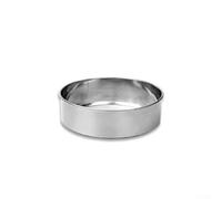 Tamiz de harina de acero inoxidable, tamiz fino de malla 40 para limpieza de cocina, horneado, cocina, 20 cm de diámetro con mango ergonómico (2)