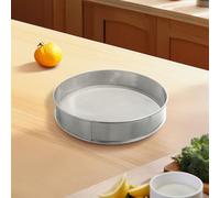 Tamiz de harina de malla fina de acero inoxidable de 40 cm para uso en cocina, adecuado para tamizar harina y azúcar, estable y fácil de limpiar
