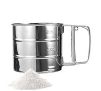 Tamiz de harina | Herramienta de tamiz de mano ergonómica, tamiz de azúcar en polvo, para el hogar, cocina, hornear, cocina, pastelería, azúcar, café, polvo, familia, amigos