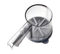 Tamiz de harina - Tamiz semiautomático para polvo | Filtro de malla fina, acero inoxidable de calidad alimentaria para cocinar en casa, cocina, comedor, restaurante, harina, azúcar, canela, quinua