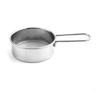 Tamiz de harina y azúcar de acero inoxidable 304, tamiz redondo de malla fina para azúcar en polvo, harina e ingredientes secos, mango ergonómico, fácil de limpiar, herramienta de cocina para hornear