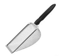 Tamiz de jardín, tamiz de tierra, arena, compost, rocas, tamiz de suciedad, pala con asa, acertijo para jardinería, macetas, herramienta de filtrado de tierra (2,8 mm)