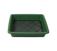 Tamiz de malla apilable preciso, bandeja de prospección dorada, para prospectar, minería, jardinería, plantas en maceta, tierra, tierra y roca