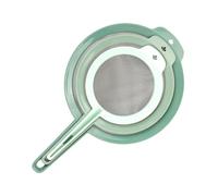Tamiz de malla fina | Agarre antideslizante de tres tamaños - Juego de colador de malla de cocina | para hornear té, preparación de comidas, harina, azúcar en polvo, café en polvo