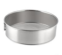 Tamiz de malla fina inoxidable 304 filtro de harina, diseño redondo para tamizar granos de arroz y quinua, 25 cm, plata (20 x 4,8 cm (042001))