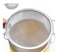 Tamiz de malla fina, tamiz de malla de acero inoxidable 60, colador de miel de emulsión y filtro de embudo con asa, herramienta de filtro de cubo de pintura para pintura, esmalte