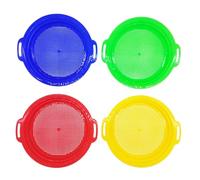 Tamiz De para Niños - 4 Tamices De Playa Multicolores | Sartén Coladora De Juguetes Al Aire Libre - Divertidas Herramientas De Bombardeo para , Tesoros, Juegos De - Piscina, Vacacione