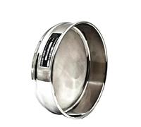 Tamiz de prueba de acero inoxidable 304: 20 cm de diámetro, tamaño de malla de 0,074-1,6 mm for análisis y muestreo de laboratorio(24 mesh)