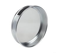 Tamiz de prueba de acero inoxidable de 20 cm, tela de alambre redondo para ceniza de metal, plástico, diseño de borde liso, malla 4-600 (malla 80)
